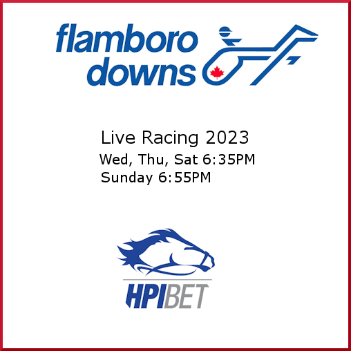 Live Racing 2023; Wed, Thu, Sat 6:35PM, Sunday 6:55PM